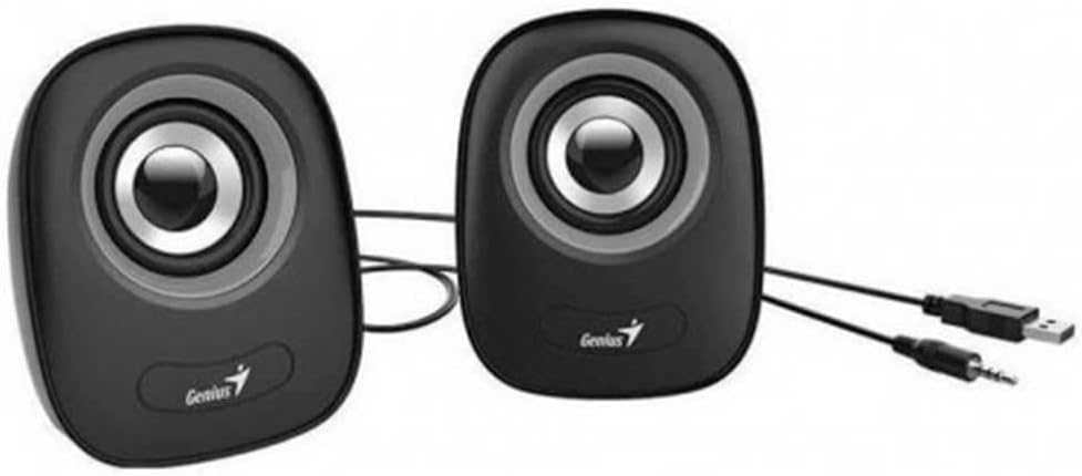Genius SP-Q160 | USB desktop speakers | 2.0 stereo 6W | Iron Grey