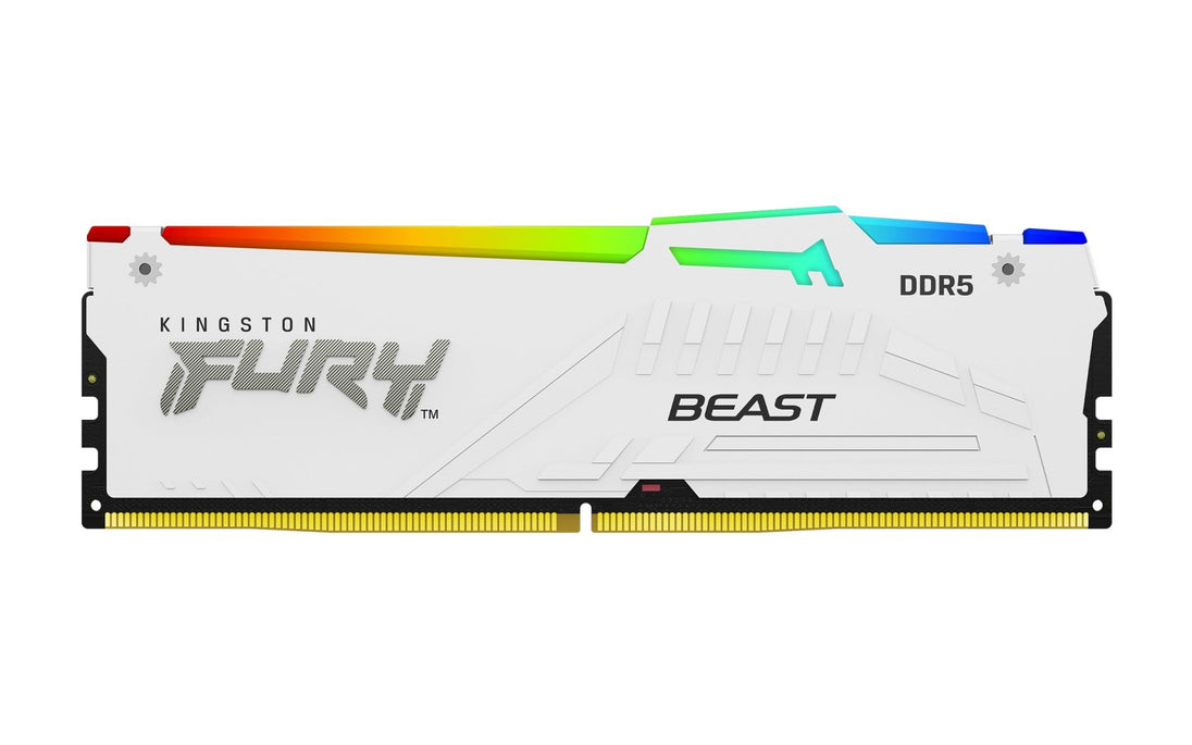 Kingston FURY Beast | DDR5 RAM kit | 64GB 6000MT/s CL36 | White RGB