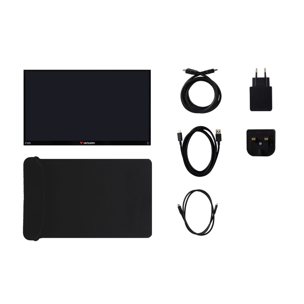 Verbatim PMT-15 | Portable touchscreen monitor | 15.6-inch Full HD