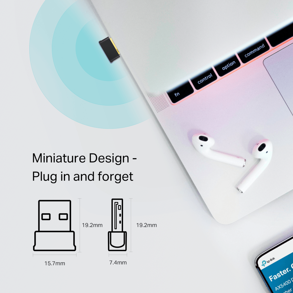 TP-Link Archer T2UB Nano | Wi-Fi and Bluetooth USB adapter | AC600 dual-band