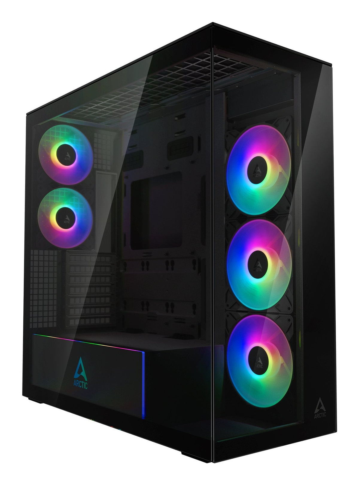 ARCTIC Xtender | E-ATX PC case | 5 pre-installed fans | Mirror Black