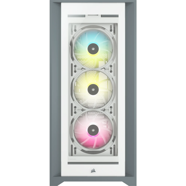 CORSAIR iCUE 5000X RGB | Mid-tower PC case | Tempered glass | White