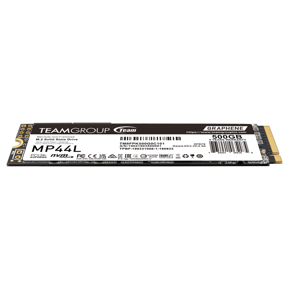 TEAMGROUP MP44L | M.2 NVMe SSD | PCIe 4.0 x4 | 500GB
