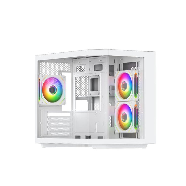 VIDA Edge Mini | mATX PC case | ARGB fans | White