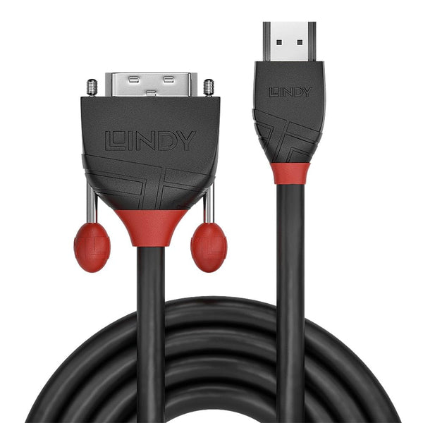 LINDY Black Line 36272 | HDMI to DVI-D cable | 2m 1920x1200 at 60Hz