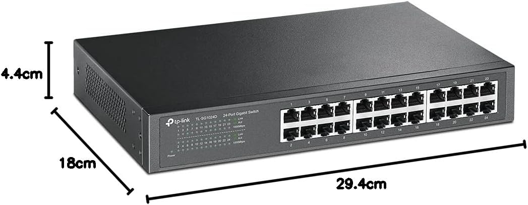 TP-Link TL-SG1024D | 24-port Gigabit network switch | Desktop or rack mount