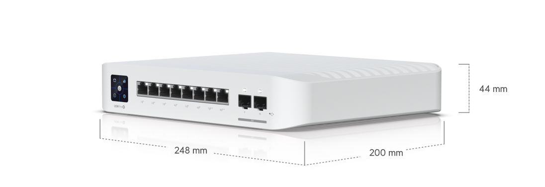 Ubiquiti UniFi Pro 8 PoE | Managed Layer 3 switch | 8 GbE and 2 SFP+ ports