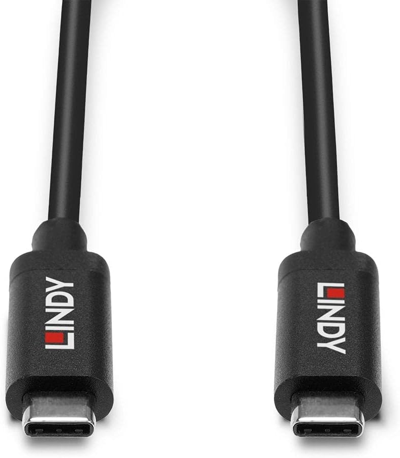 LINDY 43308 | Active USB-C cable | USB 3.2 Gen 2 10Gbps | 5m | Black