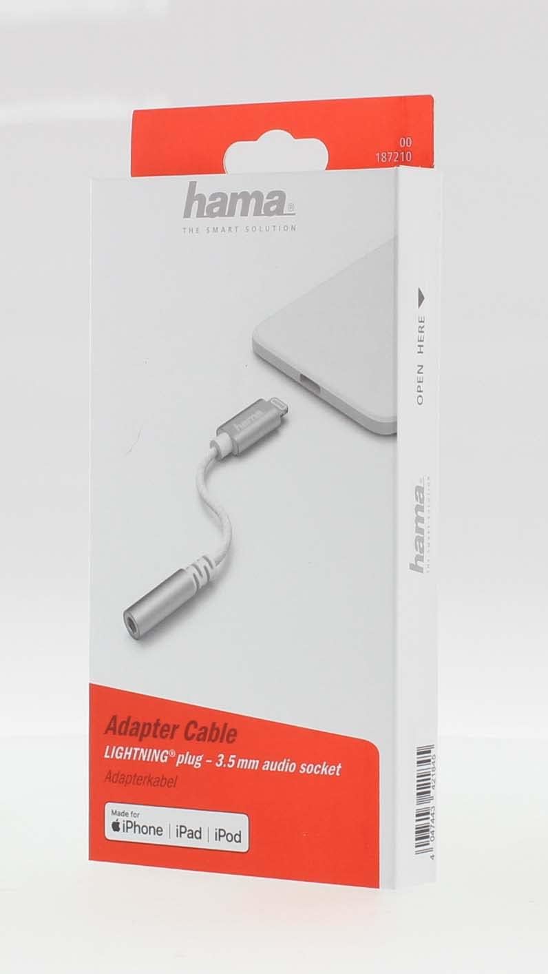Hama 00201523 | Lightning to 3.5 mm audio adapter | MFi certified | White