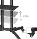 Hama Trolley | Mobile TV stand | 32–75 in | Black
