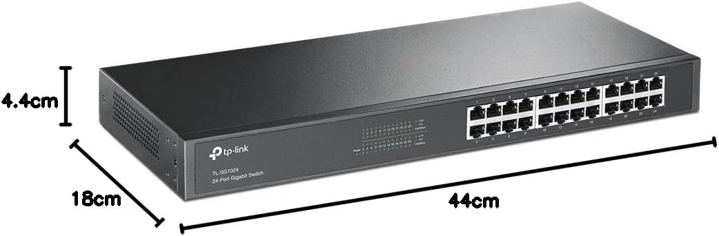 TP-Link TL-SG1024 | 24-port Gigabit switch | 19-inch rackmount | 24 ports