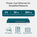 TP-Link JetStream TL-SG3428MP | Managed PoE+ switch | 24 Gigabit ports | 384 W