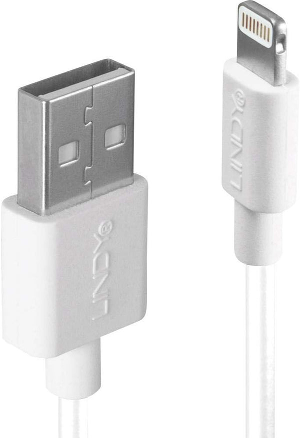 LINDY 31327 | USB-A to Lightning cable | USB 2.0 480Mbps | 2m | White