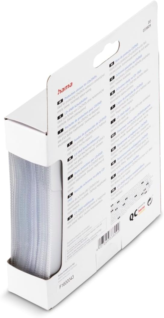 Hama CD/DVD Protective Sleeves 50 | Polypropylene | Transparent