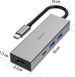Hama USB-C Multiport | 4 ports with HDMI | Grey