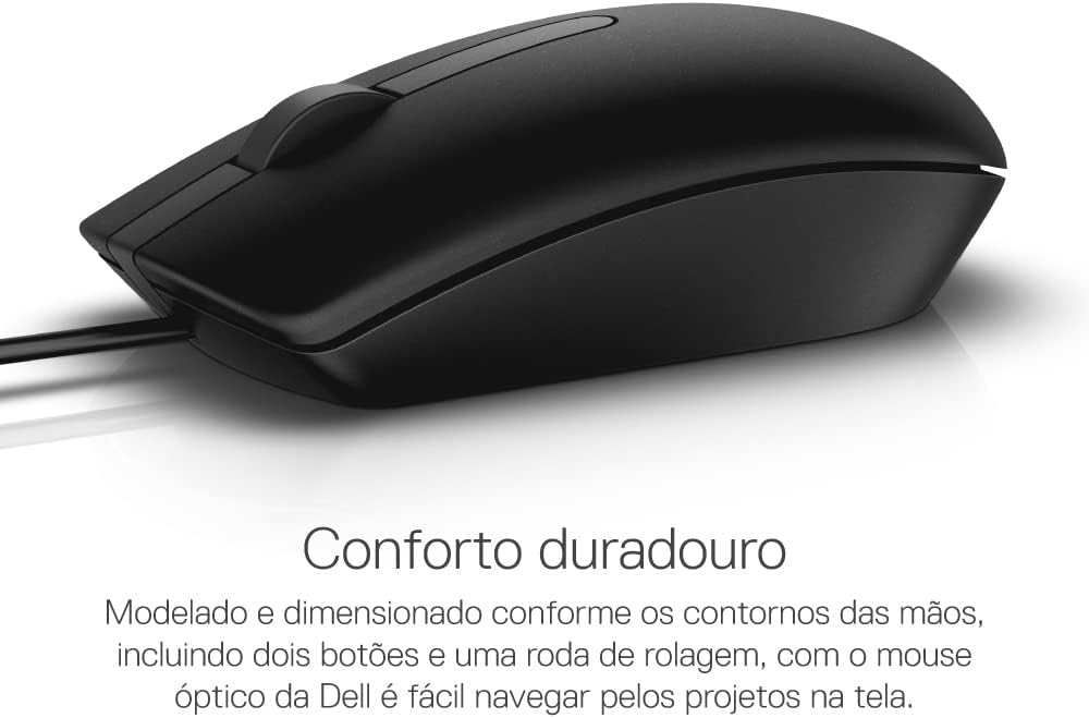 Dell MS116 | Wired USB mouse | 1000 dpi optical tracking | Black