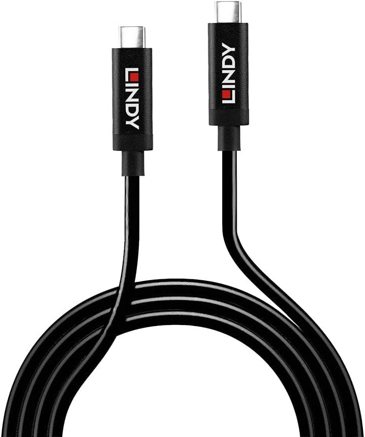 LINDY 43308 | Active USB-C cable | USB 3.2 Gen 2 10Gbps | 5m | Black