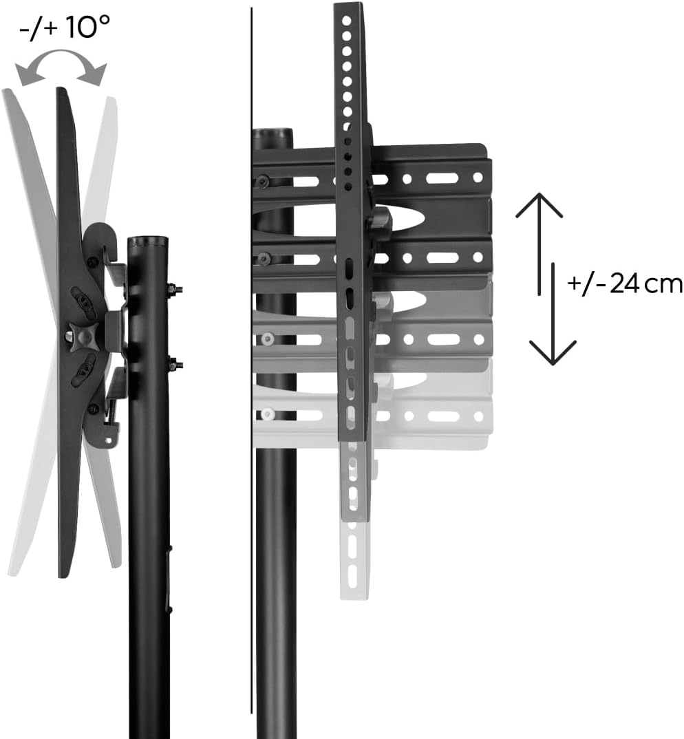 Hama Trolley | Mobile TV stand | 32–75 in | Black