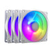 Cooler Master Mobius 120P ARGB | Case fan kit | 3 x 120 mm PWM | White
