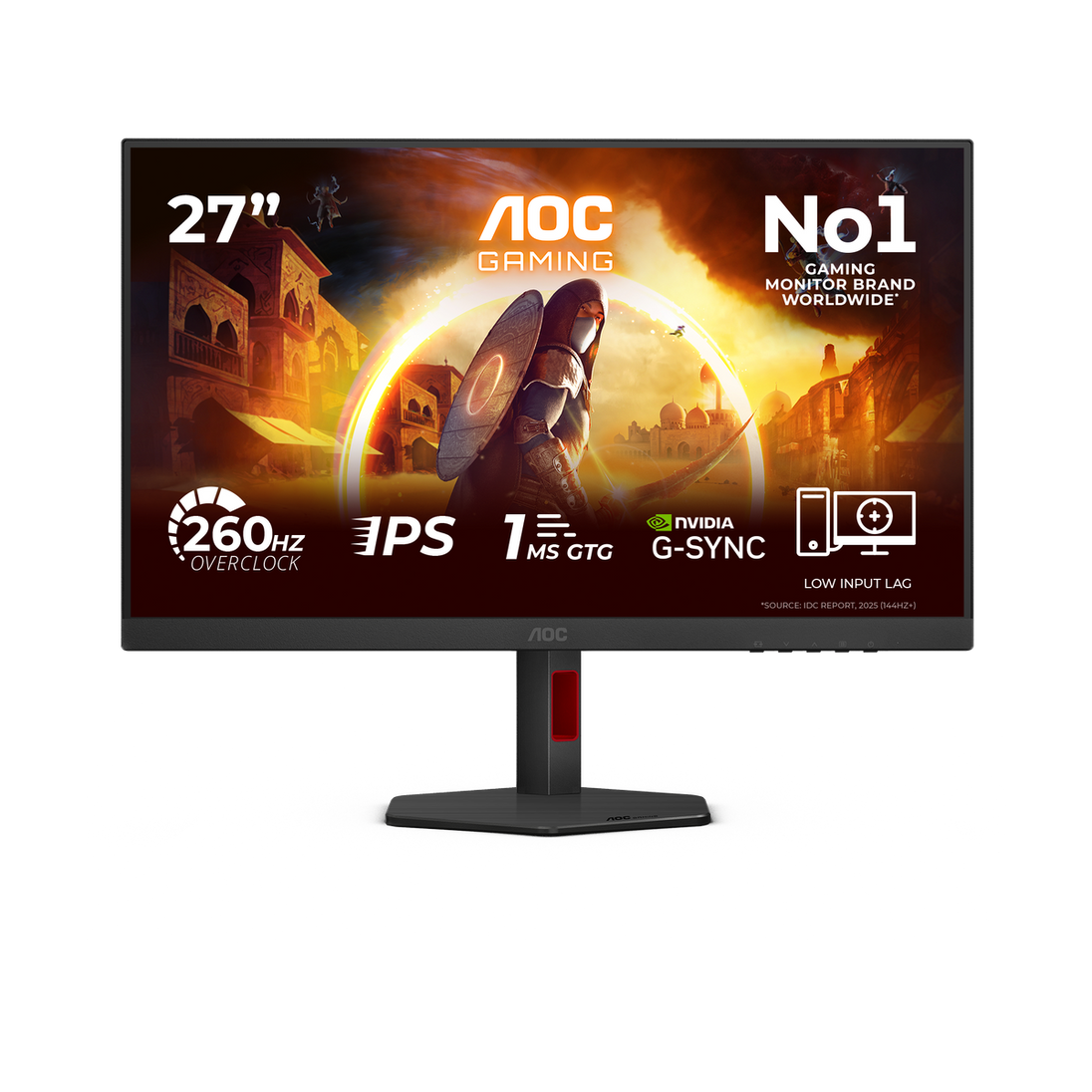 AOC 27G4ZR | Gaming monitor | 27 inch FHD 240Hz | Black