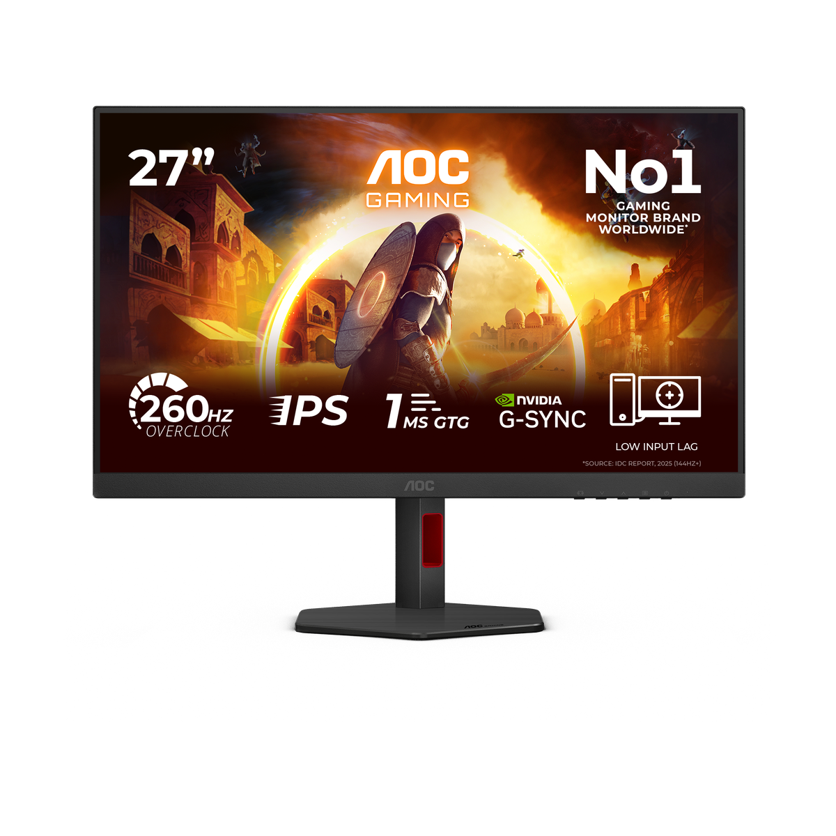 AOC 27G4ZR | Gaming monitor | 27 inch FHD 240Hz | Black