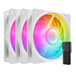 Cooler Master Mobius 120P ARGB | Case fan kit | 3 x 120 mm PWM | White