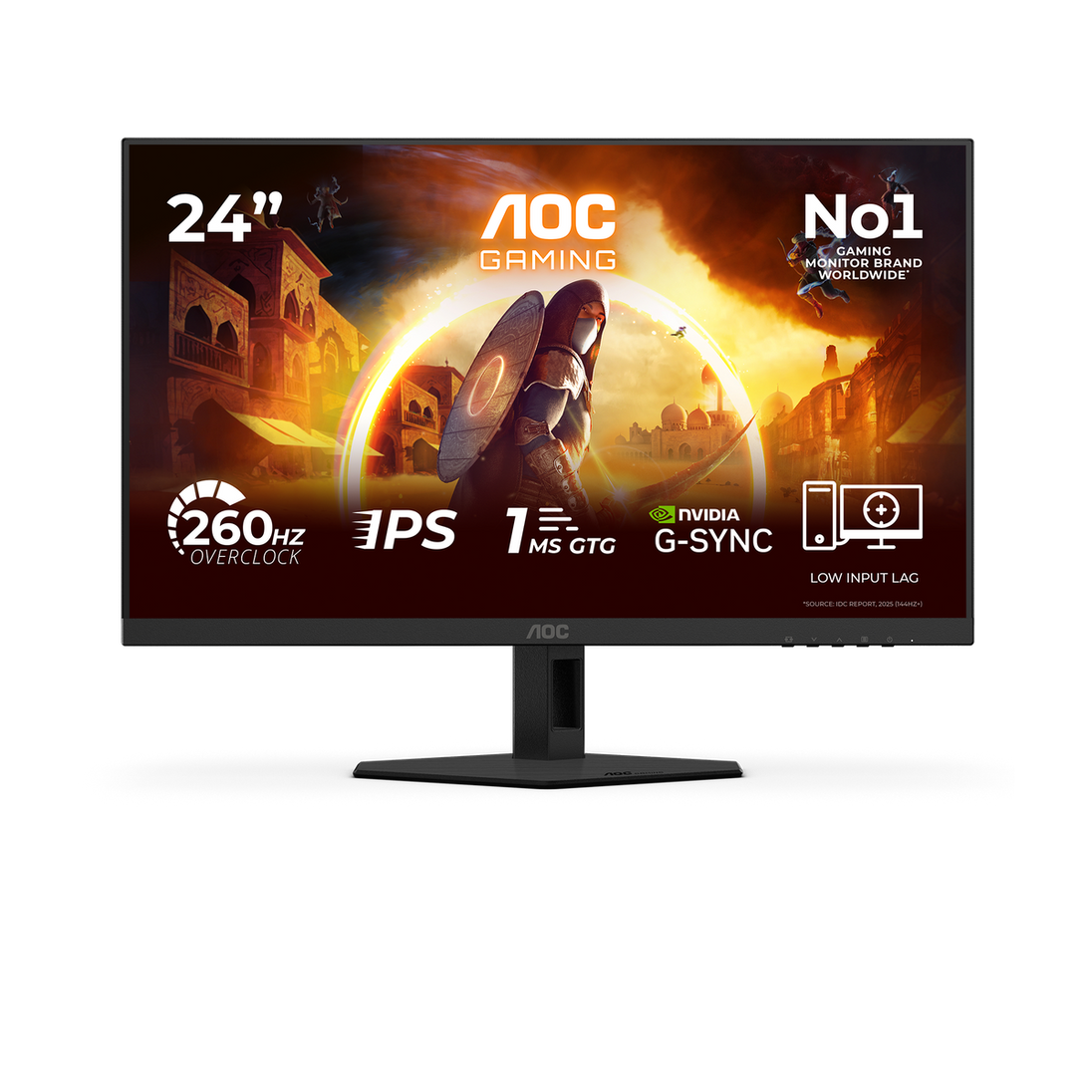 AOC 24G4ZRE | Gaming monitor | 23.8-inch Full HD Fast IPS | 260Hz | Black