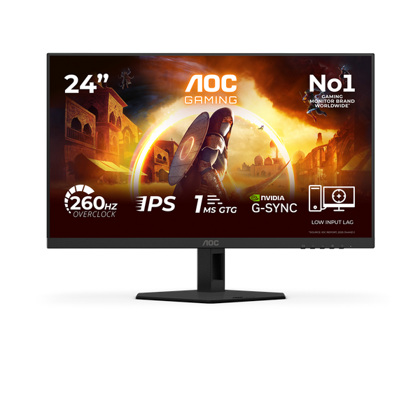 AOC 24G4ZRE | Gaming monitor | 23.8-inch Full HD Fast IPS | 260Hz | Black
