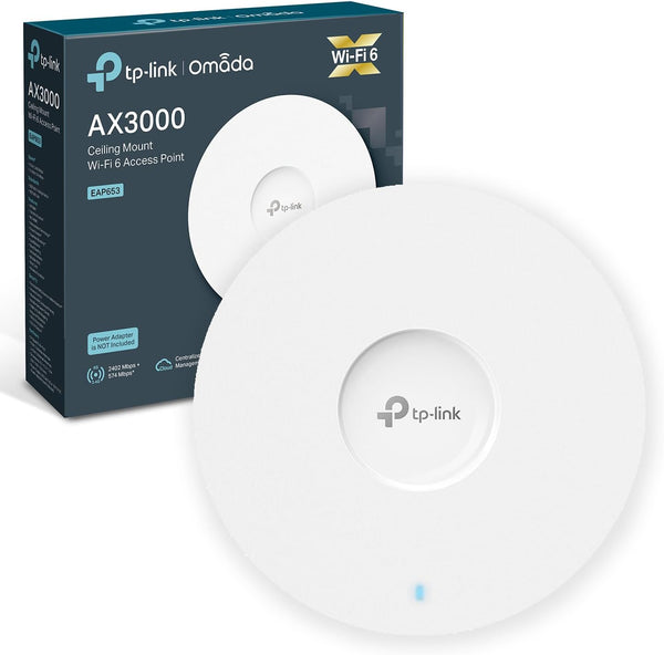 TP-Link Omada EAP653 | Wi-Fi 6 access point | AX3000 | White