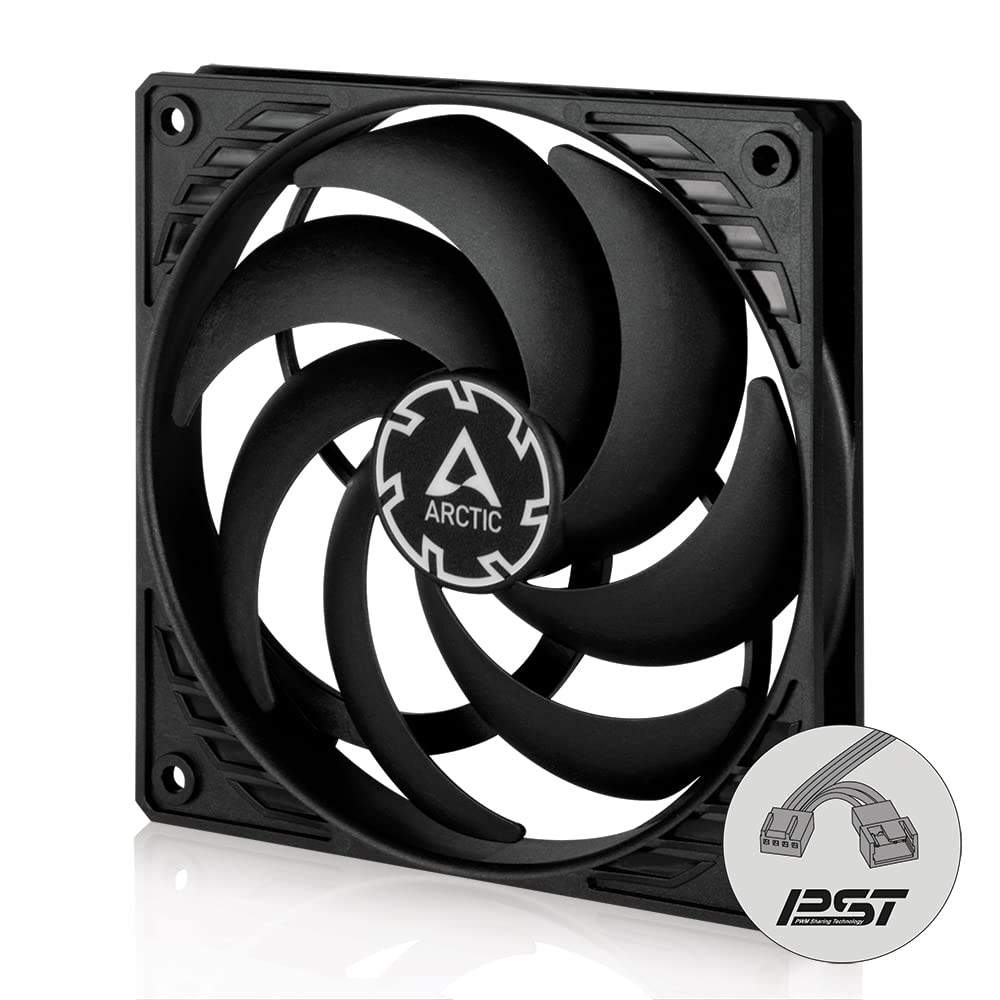 ARCTIC P12 Slim PWM PST | 120 mm PC case fan | PWM 200–2100 rpm | Black