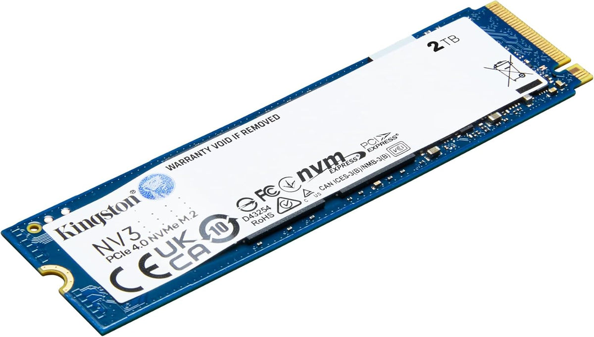 Kingston NV3 | M.2 NVMe SSD | 2TB PCIe 4.0 | Up to 6000MB/s read