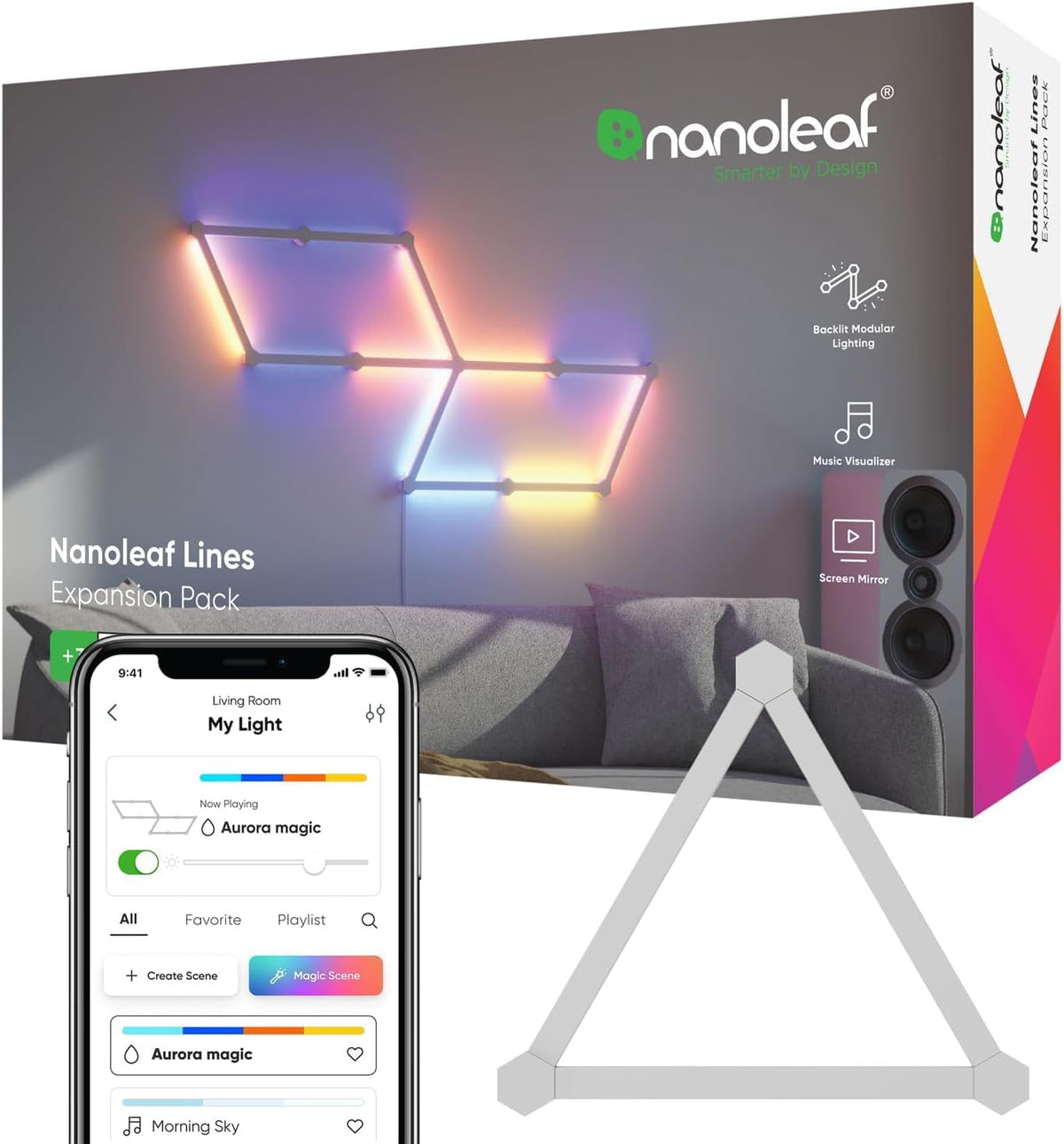 Nanoleaf Lines | Smart light bar expansion pack | White