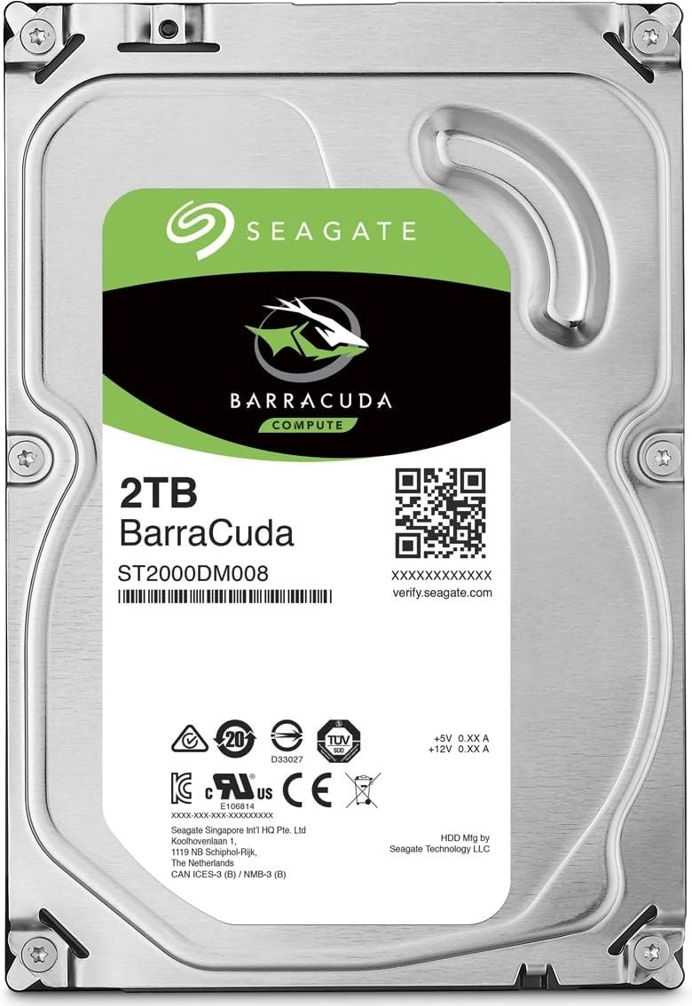 Seagate BarraCuda ST2000DM008 | Internal hard drive | 2TB 7200RPM