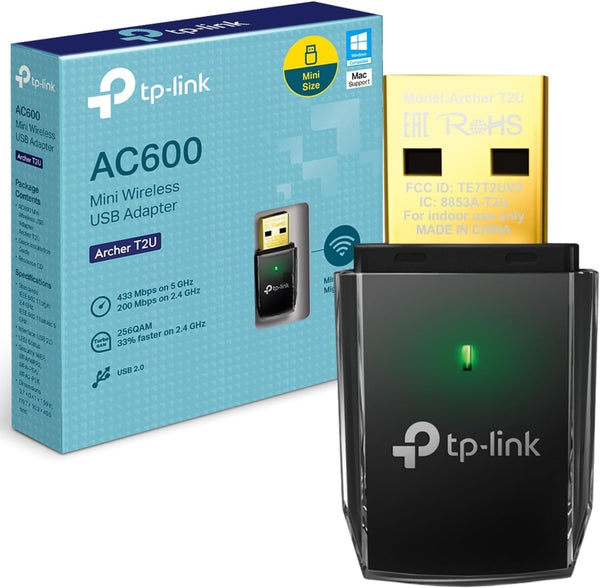 TP-Link Archer T2U | Dual-band USB Wi-Fi adapter | AC600 | Mini design