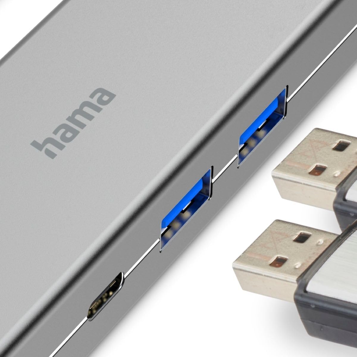 Hama USB-C Multiport | 4 ports with HDMI | Grey