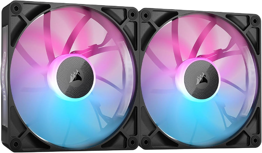 CORSAIR iCUE LINK RX140 RGB | 140mm PWM case fans | Twin starter kit | Black