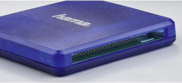 Hama 00124131 | USB 2.0 multi card reader | SD microSD and CF | Blue