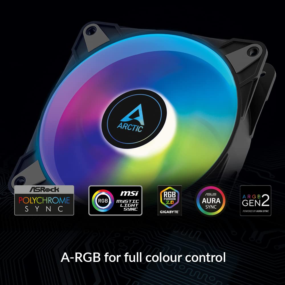 ARCTIC P14 PWM PST A-RGB | 140 mm case fan | Black