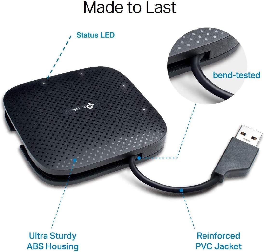 TP-Link UH400 | USB 3.0 hub | 4 ports up to 5Gbps | Black