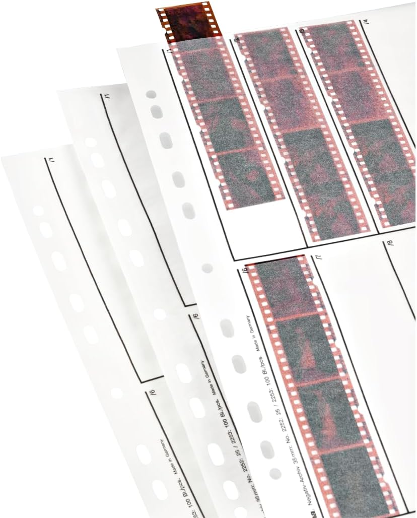 Hama 2252 | 35mm negative sleeves | 10 strips of 4 | 25 sheets