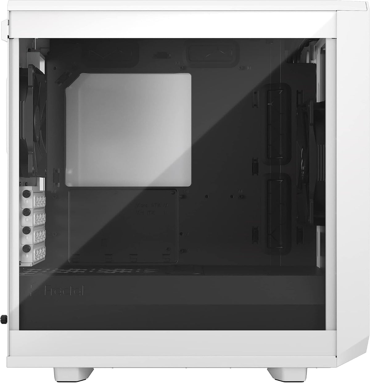 Fractal Design Meshify 2 Mini | Micro ATX PC case | Tempered glass | White