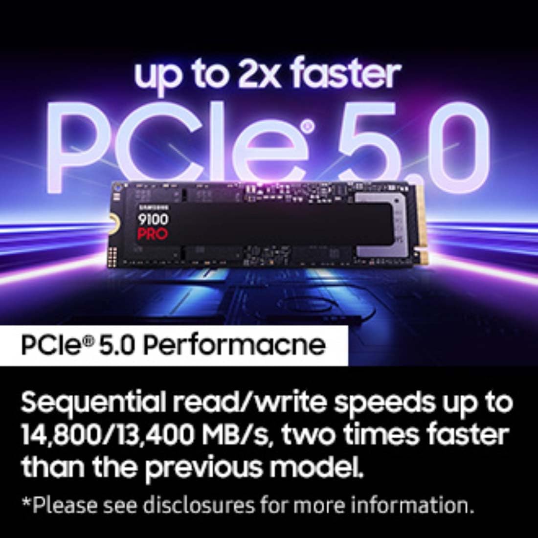 Samsung 9100 PRO | 2TB NVMe SSD | PCIe 5.0 x4 | M.2 2280