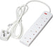 TARGET ELEC4WAY2M | 4 gang mains extension lead | 2m cable | White