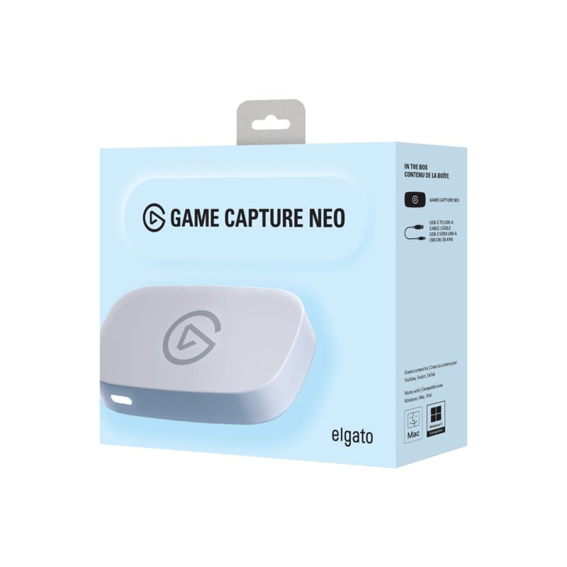 Elgato Game Capture Neo | 4K60 HDR passthrough | White