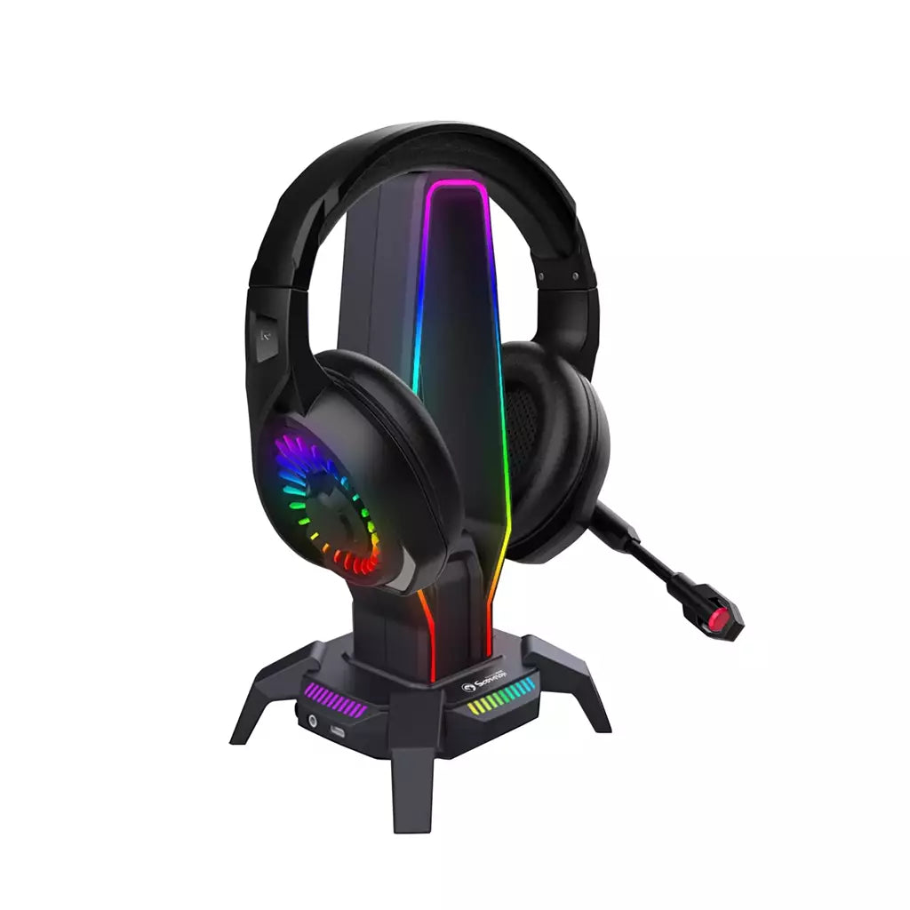 MARVO Kobe 30 | Gaming headset stand and USB hub | 3 USB 2.0 ports | Black