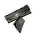 Patriot Viper Steel | 16GB DDR4 RAM kit | 3200MHz CL16 | 2 x 8GB | Gunmetal grey