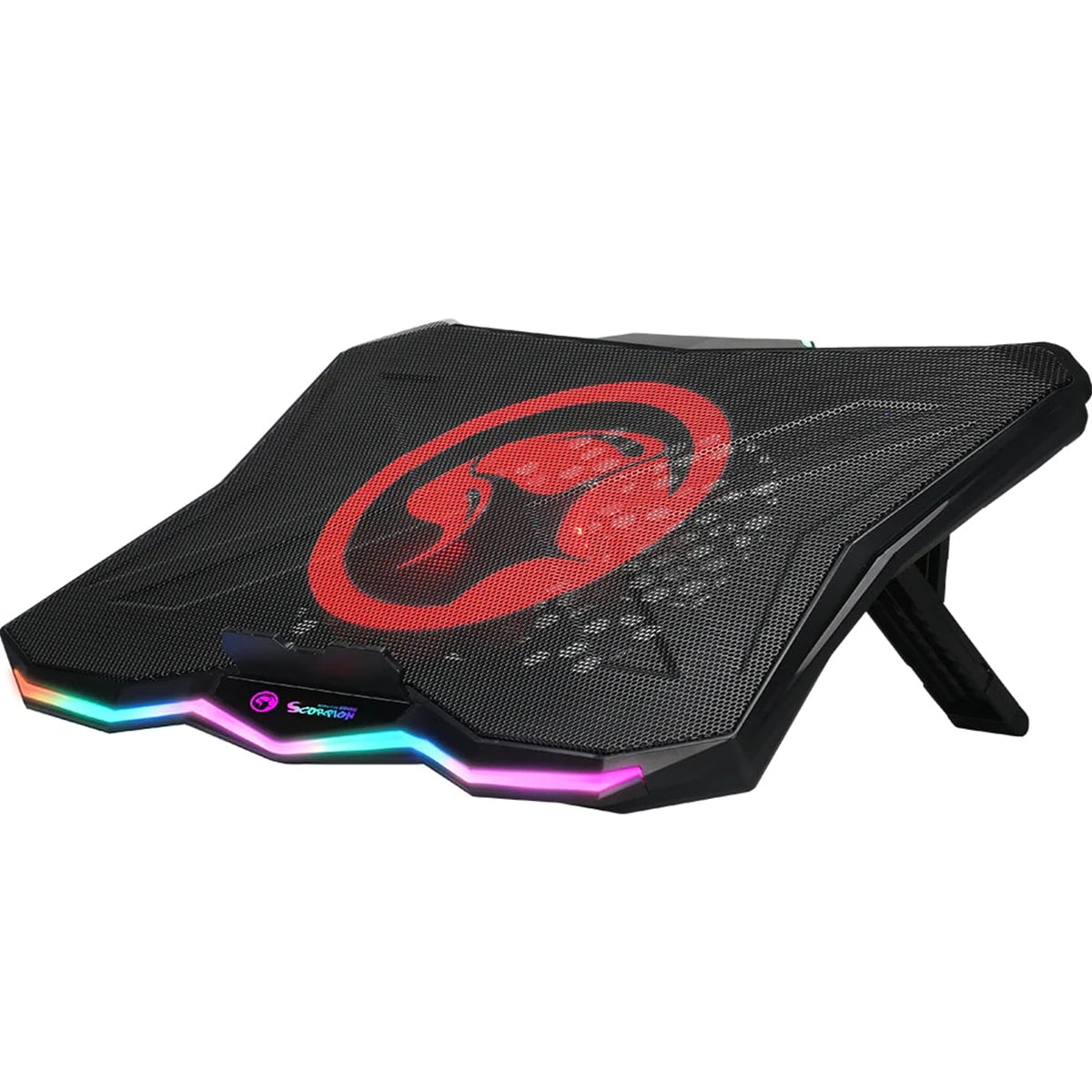Marvo FN-40 Atlas 40 | Laptop cooling stand | RGB with USB hub | Up to 17 inches