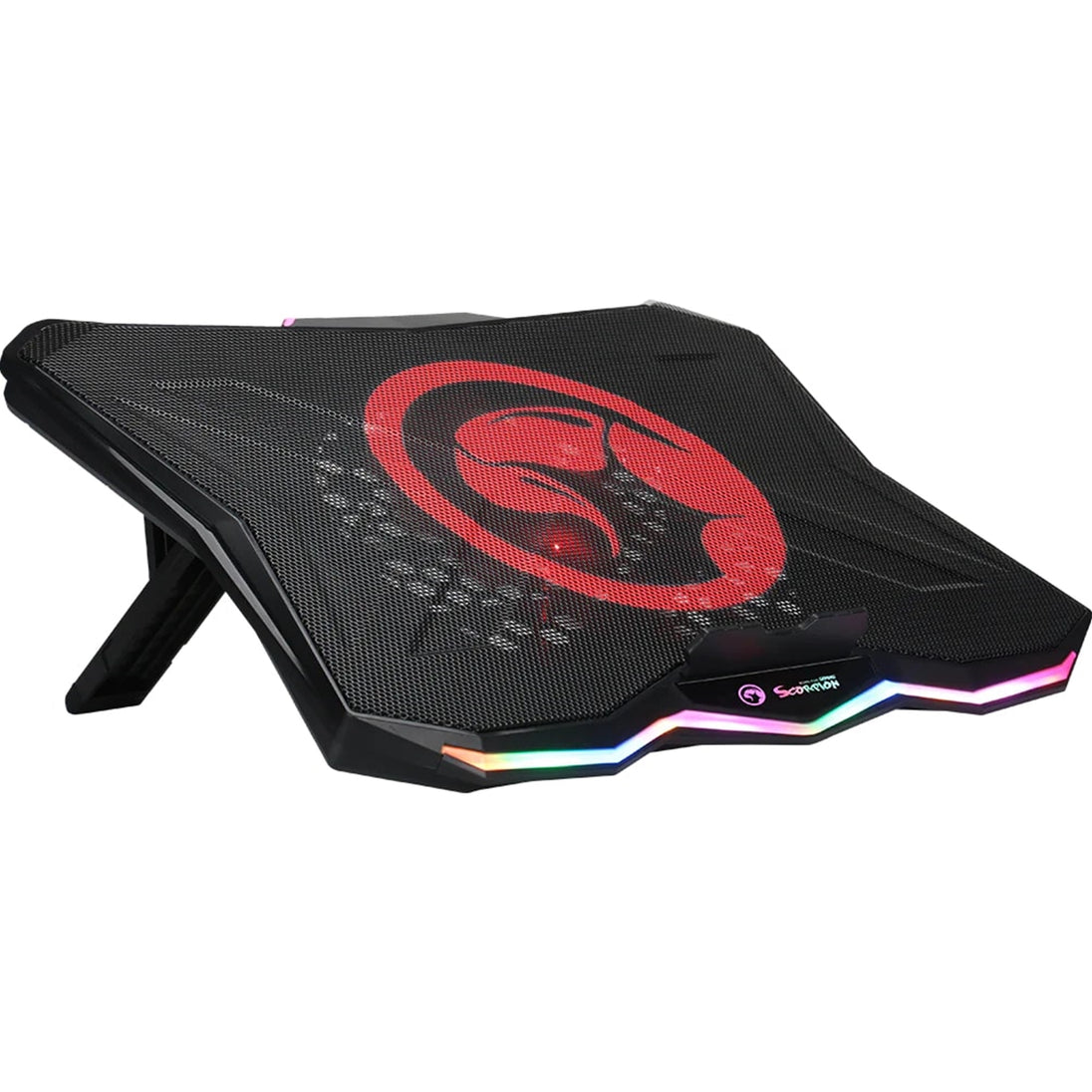 Marvo FN-40 Atlas 40 | Laptop cooling stand | RGB with USB hub | Up to 17 inches