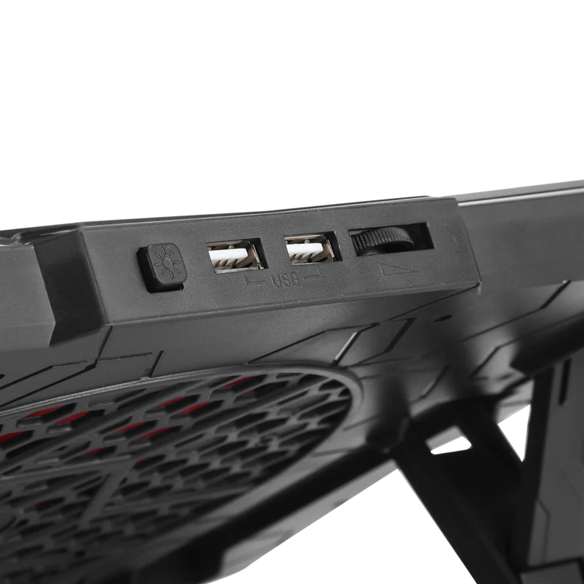 Marvo FN-40 Atlas 40 | Laptop cooling stand | RGB with USB hub | Up to 17 inches