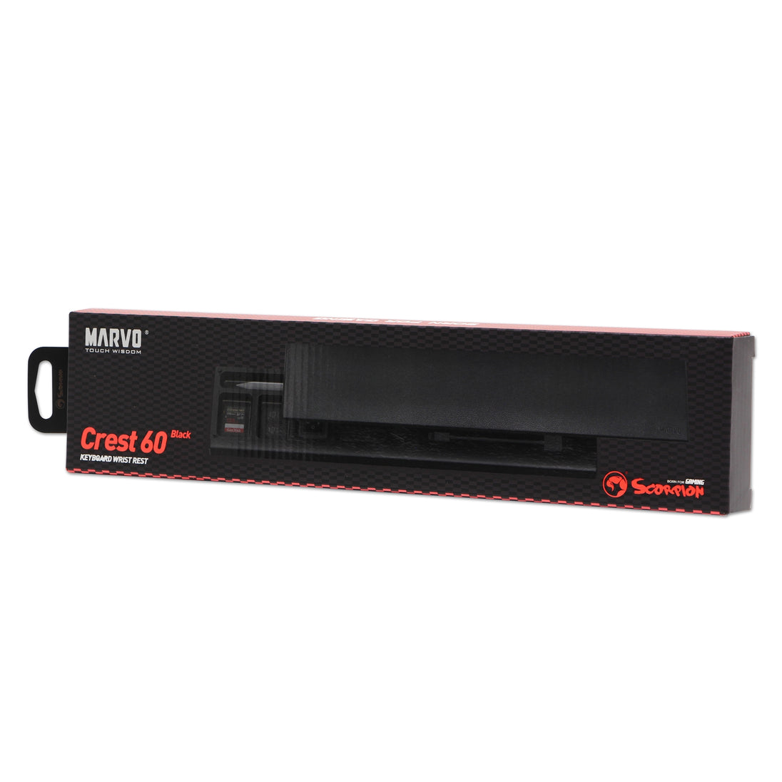 Marvo Scorpion K002 Crest 60 | Keyboard wrist rest | Padded | Black